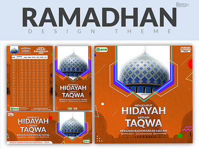 Ramadhan 1440h Design Theme branding color design design theme gradient illustration orange photoshop