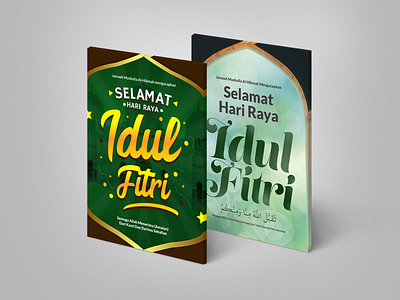 Eid Al-Fitr Cards color design designer gradient illustration indonesia ui vector
