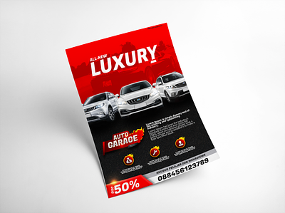 Luxury car Flyer branding design color design flyer gradient illustration poster