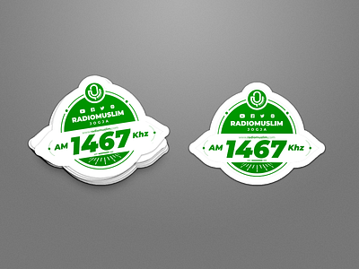 Radio Muslim 1467 AM 's Stickers branding color design sticker sticker design
