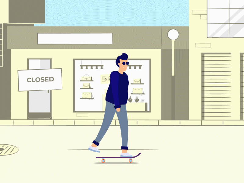 Skate ride animation design motin motion motiondesign motiongraphics ride skate skateboard vector