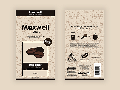 Maxwell Rebrand branding coffee bag logo product