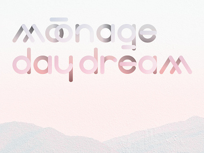 Moonage Daydream Type Fun bowie branding design font gradient shapes type typography vector