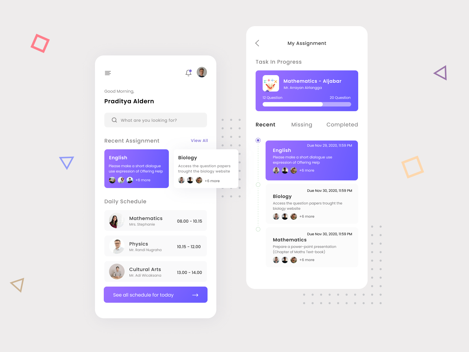 Learning Management App by Fitri Setiyani on Dribbble