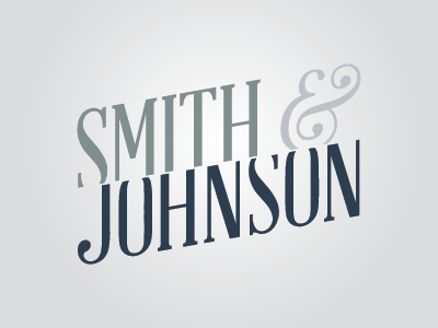 Smith & Johnson bank banking branding logo