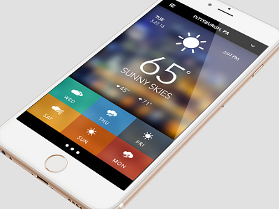 #uidesign 365 - Day 5 - Weather App