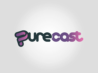 PureTone Podcast Logo : PureCast branding gradient logo podcast purecast