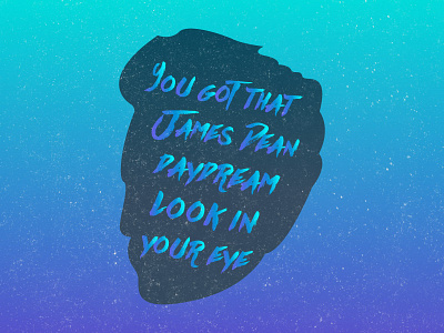 Daydream blue gradient graphic design illustration lyrics style taylor swift type typography violet