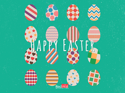 Happy Easter colorful design easter eggs graphic design happy easter illustration patterns