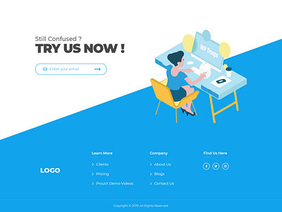 Footer UI Design design art design inspirations designs footer footer design footer template footer ui footer web design graphicdesign illustration responsive design template ui uiux ux vector webdesign