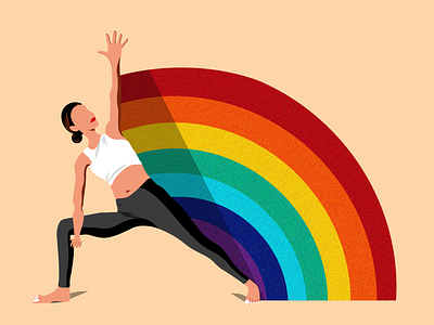 Find What Feels Good fwfg illustration rainbow yoga yogawithadriene youtube
