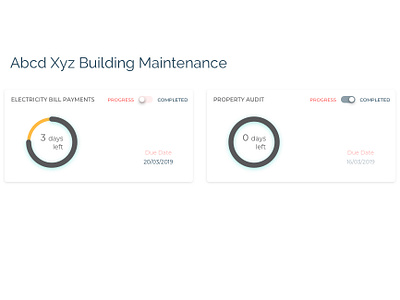 Building Maintenance card design dashboard dashboard design web elements webdesign