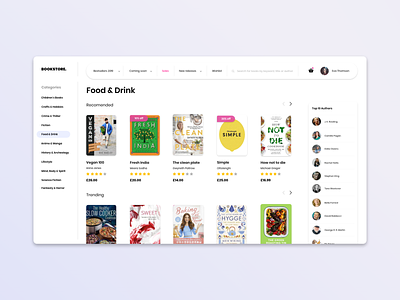 Bookstore book app books bookshop bookstore concept daily design desktop ecommerce app food home library minimal reading screen shop shop app simple ui white