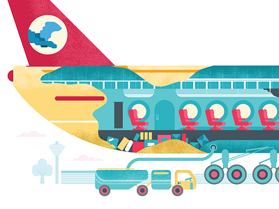 Airplane airplane aviation illustration polecat tail vector