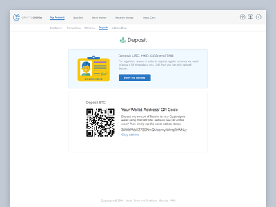 Deposite light minimal simple ux verification web