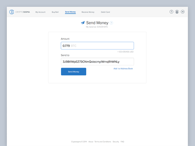 Send Money bitcoin initial user engagement wallet