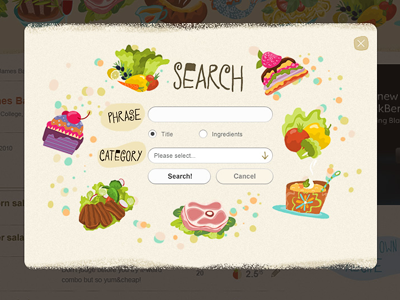 Search food form search