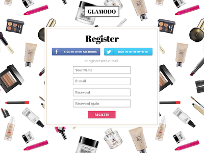 Register Form beauty form makeup registration