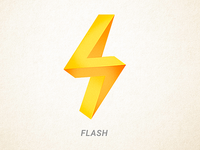 Flash M design emblem flash logo print