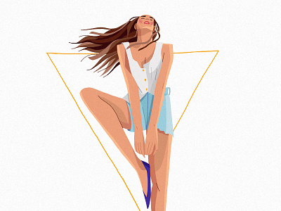 Charmed 2d art character character concept character design clean clothes concept art costume design dribbble editorial fashion femine feminine design freedom illustration spring vector woman