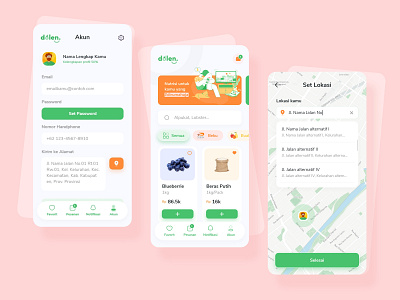 Grocery app - UIUX android app app design branding clean clean ui flat graphic design icon illustration ios minimal mobile mobile ui navigation typography uiux ux writing vector