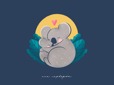 Koala Love animal illustration illustration illustrator