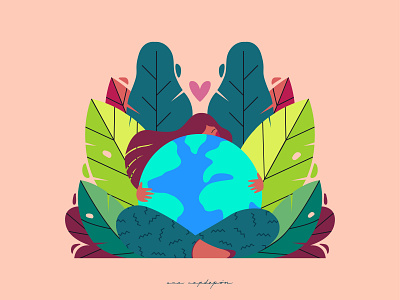 Protect our planet design flat graphic graphic design illustration illustrator minimal vector