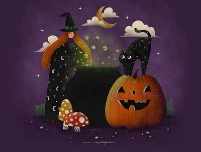 Happy Halloween dribbble halloween hocus pocus illustration illustrator prompt spooky