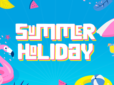 Summer Holiday branding design font handwriting handwritten holiday lettering summer typography