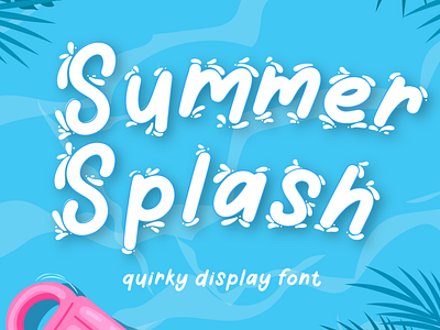 summer splash font branding design display font font handwriting handwritten lettering summer typography