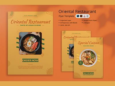 Oriental Restaurant Flyer