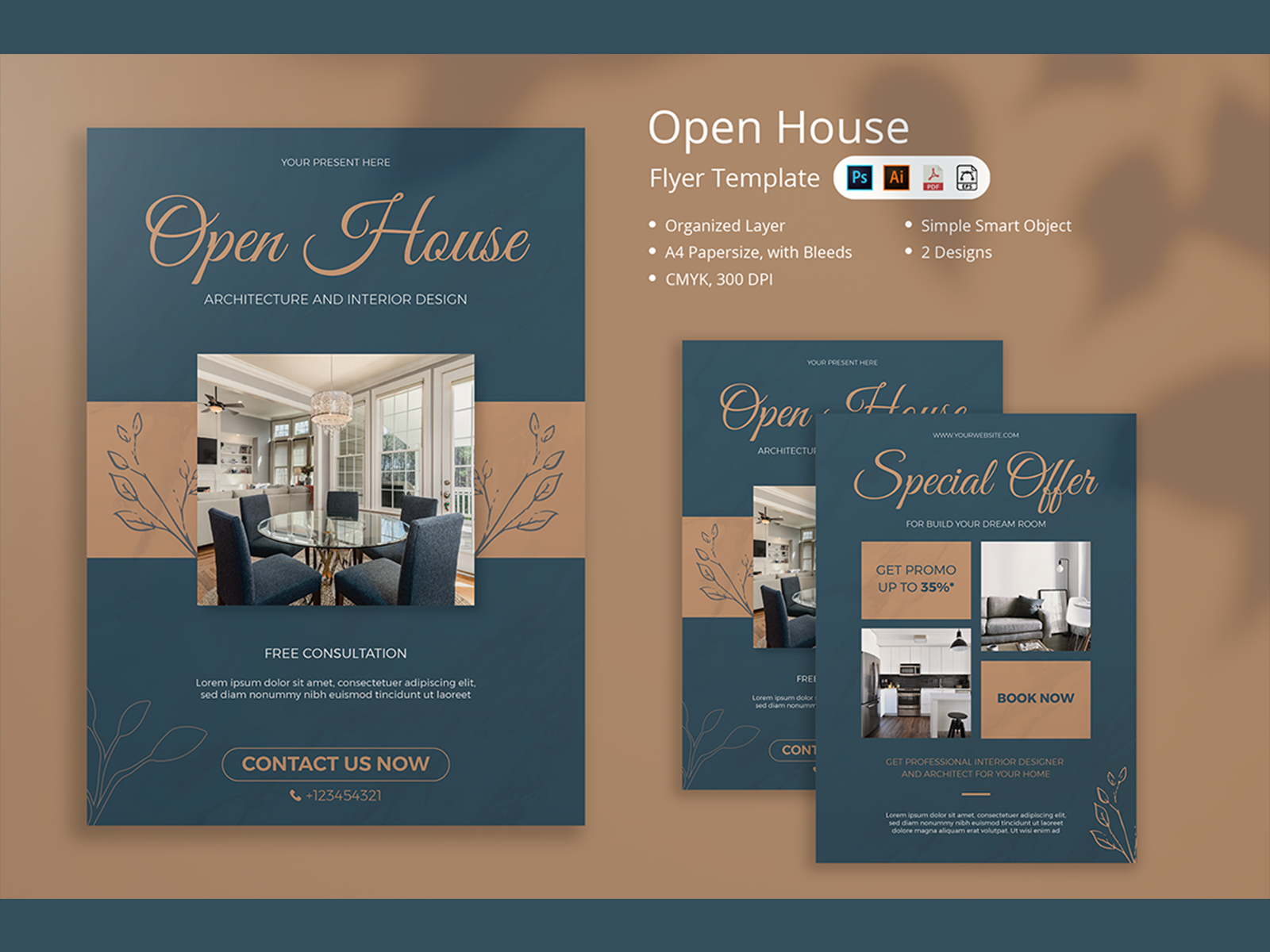 Open House Flyer by Attype Studio on Dribbble