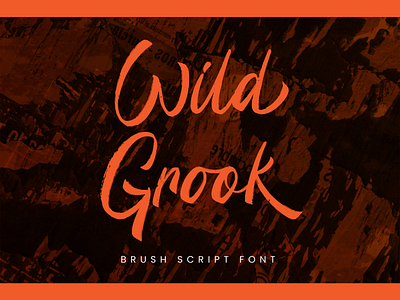 Wild Grook - Brush Script Font branding brush design font handwriting handwritten lettering logo trendy typography urban