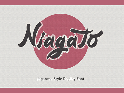 Niagato - Japanese Style Font branding design font handwriting handwritten japanese lettering logo typography urban