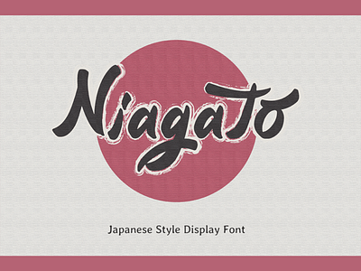 Niagato - Japanese Style Font