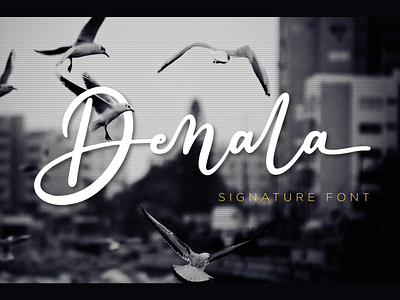 Denala - Signature Font