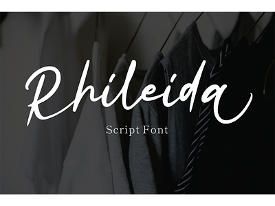 Rhileida – Script Font branding business design font handwriting handwritten lettering logo typography ui
