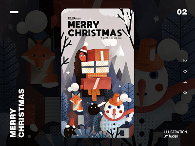 MERRY CHRISTMAS illustration illustrations