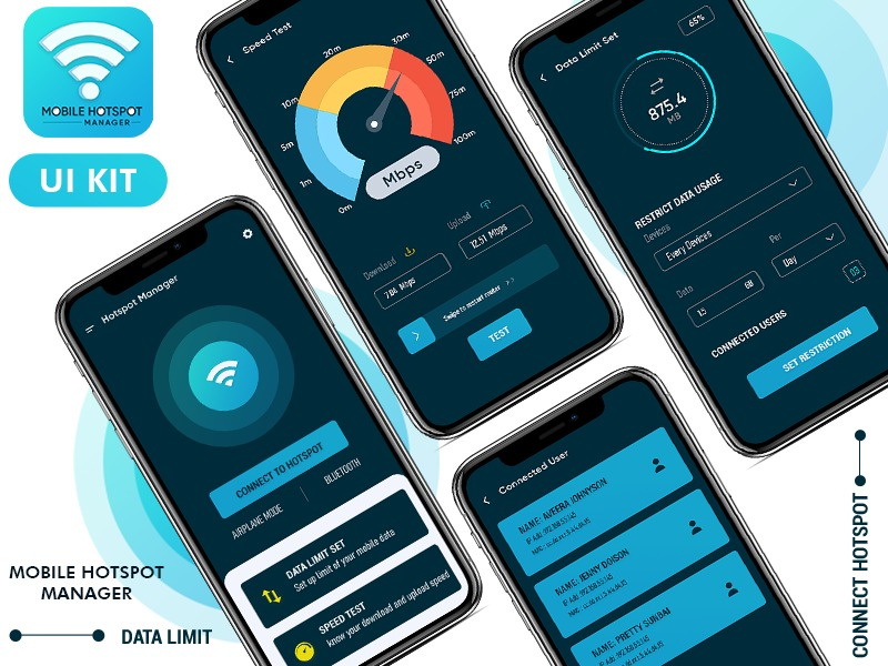 Mobile Hotspot Manager by Rina Virani on Dribbble