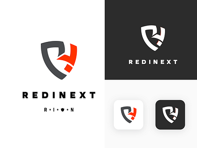Redinext Logo | Logo Design | cybersecurity app apps color cyber cyber security design designer graphic graphic design logo security web design
