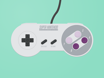 Super Nintendo Controller classic controller illustration nintendo retro super nintendo