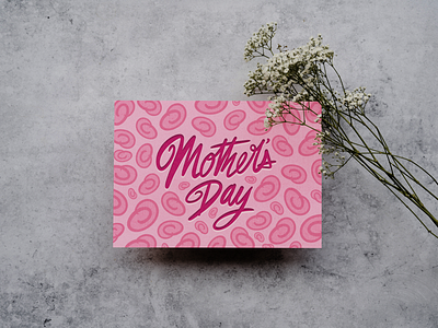 Mother’s Day greeting card hand lettering lettering mother motherhood mothers day script