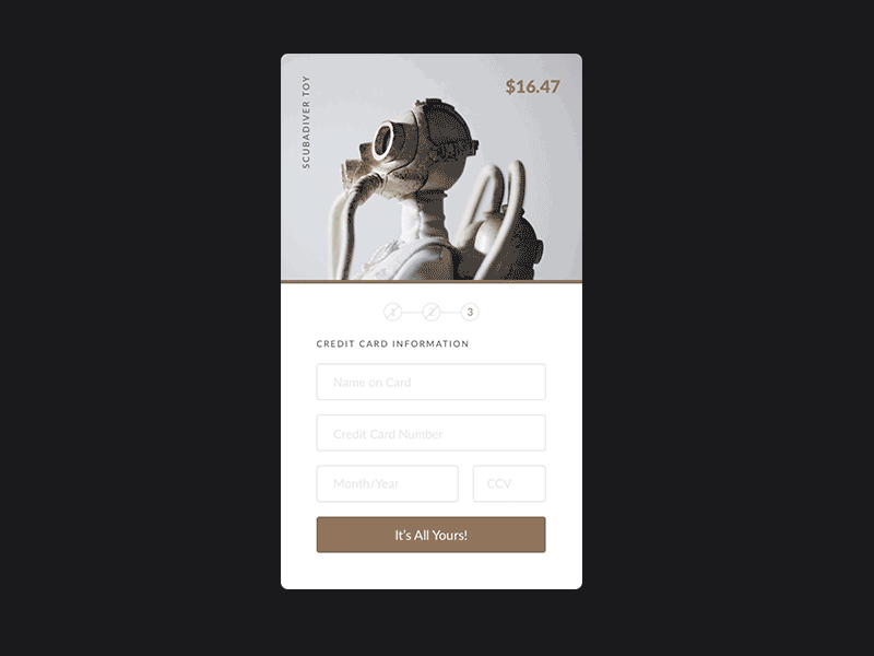Daily UI 002 - Credit Card Checkout