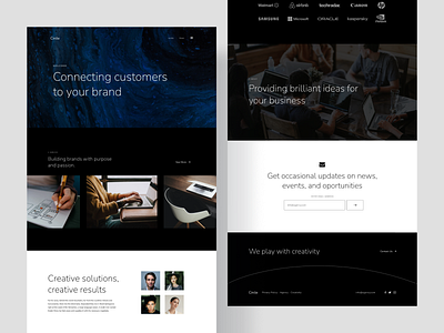 Circle - Agency Landing Page