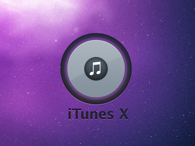 iTunes X icons interface itunes mac