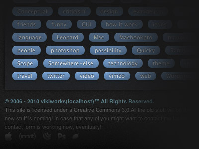 New Theme for Vikiworks.com preview ui webdesign