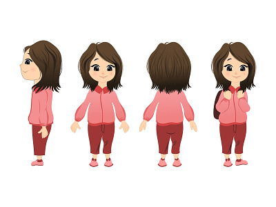 Girl Character Pose character design designcharacter girlillustration illustration pose vector