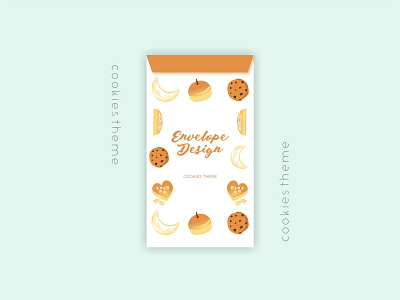 Envelope Design for Angpao with Cookies Theme angapodesign art cookies cookiesart cookiesdesign design design art envelope envelopedesign packaging