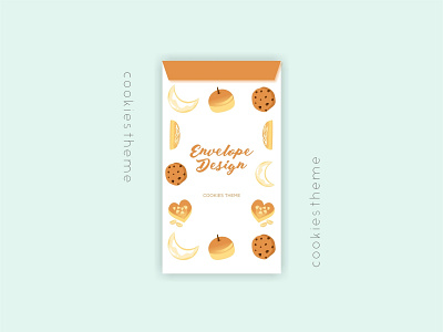 Envelope Design for Angpao with Cookies Theme