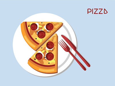 Pizza Illustration art design food food illustration illustration logo pizza pizza illustration pizza menu pizzalogo vector